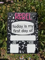 Comp Back To School Sign