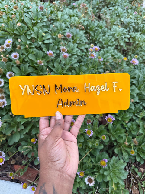 Acrylic Name Plate