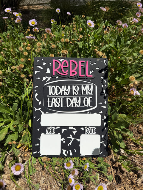 Comp Back To School Sign