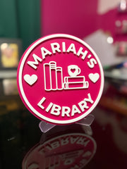 Customized Bookshelf Sign