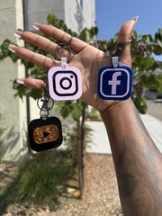 Social Media Keychains