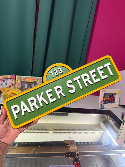 My Street Door Sign