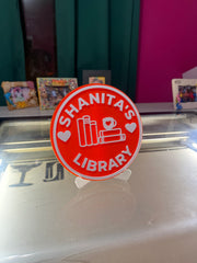 Customized Bookshelf Sign